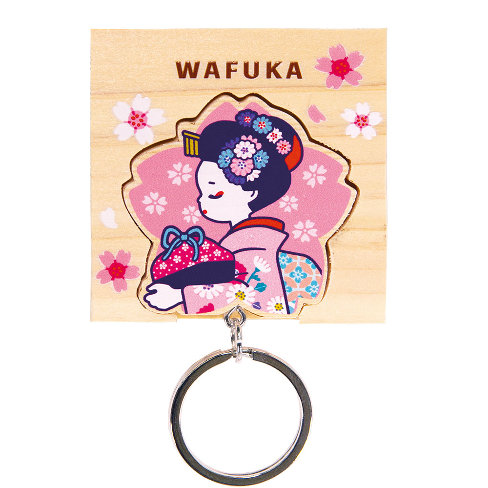 ヒノキキーリング 【舞妓】Hinoki Keyring