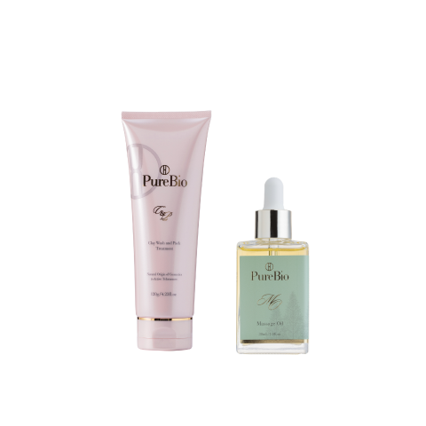 期間限定｜クレイウォッシュ&パックトリートメント × マッサージオイル ラ フォレストミスティーク セット