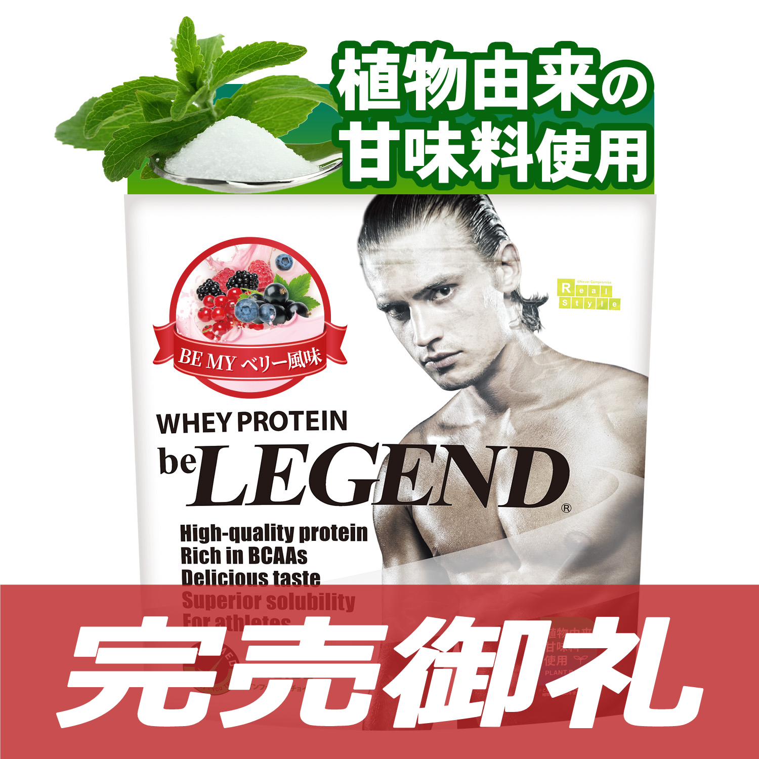 ビーレジェンドWPCプロテイン BE MY ベリー風味【1kg】