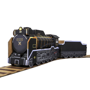 ダンボールクラフト【hacomo】 D51形蒸気機関車200号機