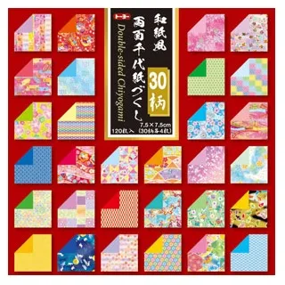 和紙風両面千代紙づくし【30柄】