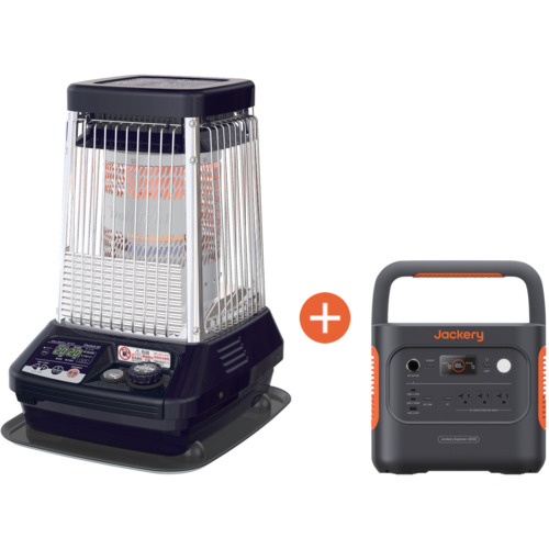 【期間限定キャンペーン】　ダイニチ ブルーヒーターFM-10F3-A ＋ジャクリ ポータブル電源JE-2000Dセット
