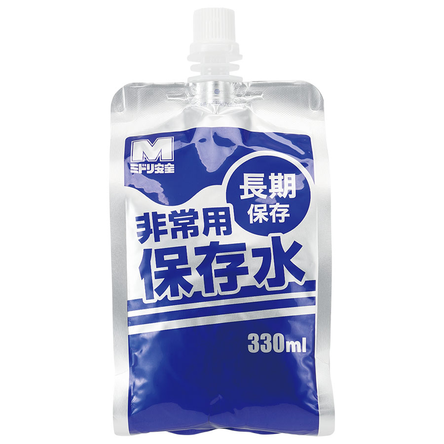 ミドリ安全　非常用保存水330ml　チアーパック　30袋入