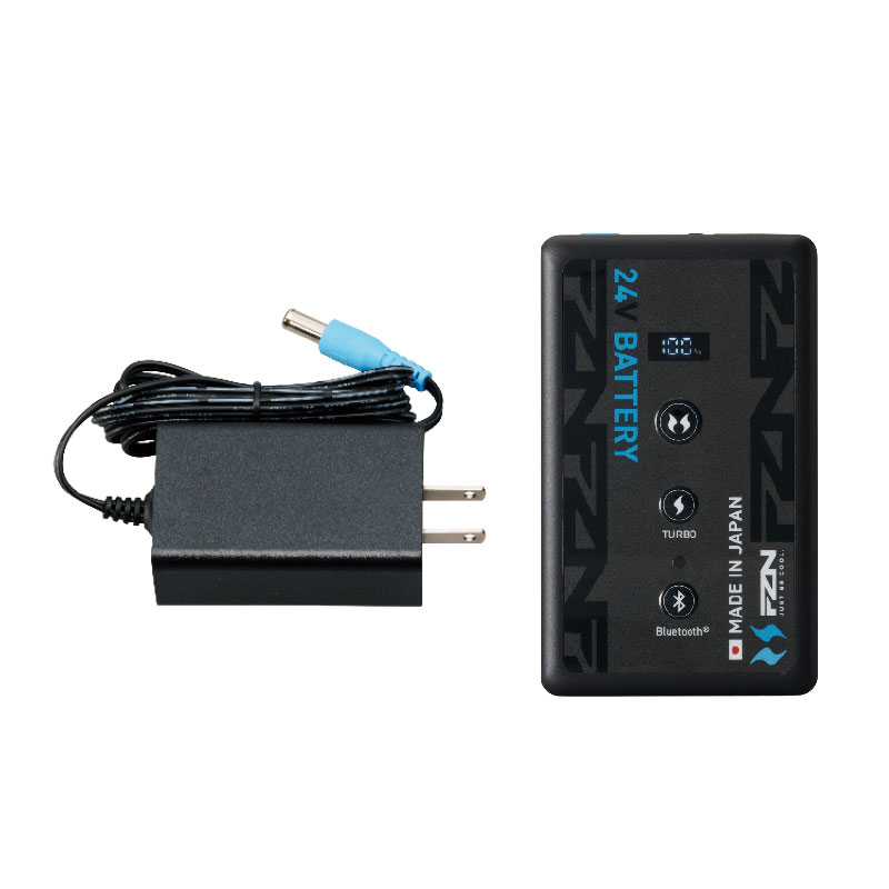 ファン付き衣類用電源　リチウムイオンバッテリーセット24V