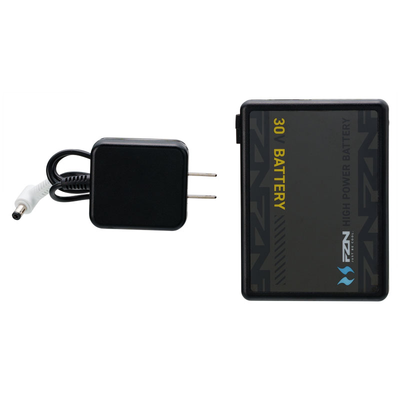 ファン付き衣類用電源　リチウムイオンバッテリーセット30V