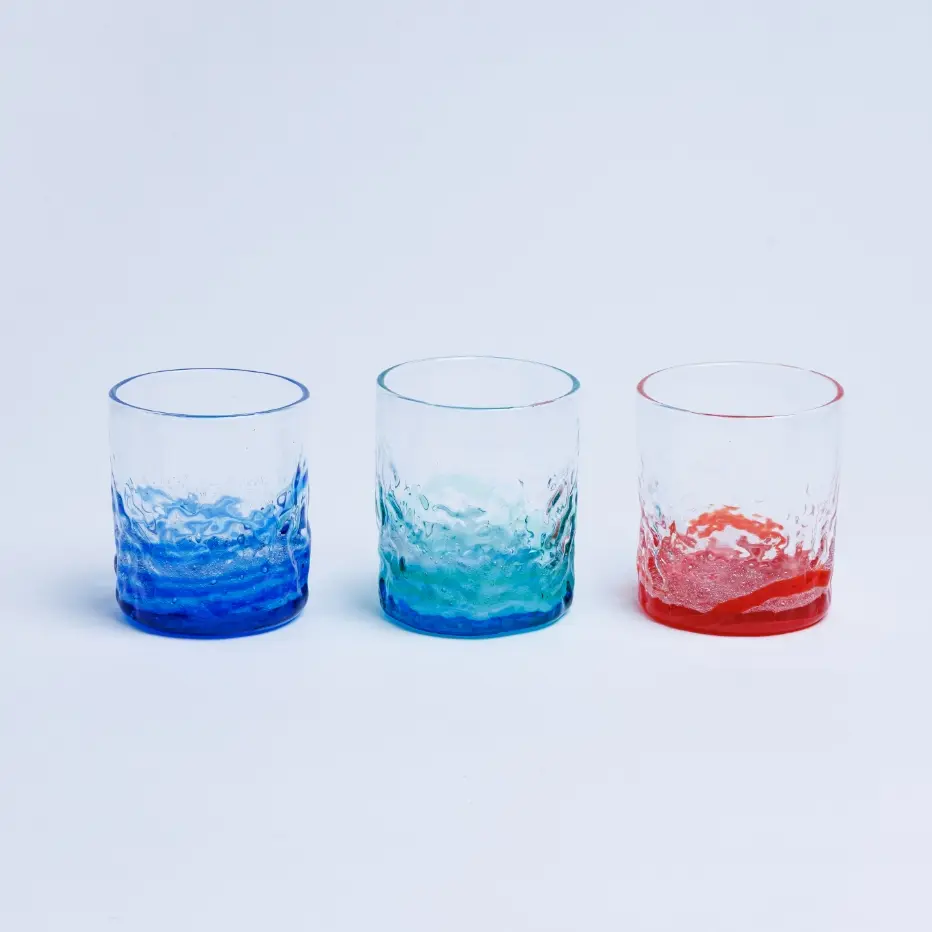 潮騒でこぼこグラス
