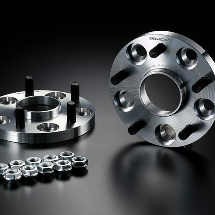 A6061-T6 ハブ付ワイドトレッドスペーサー 114.3-5H P1.5 15mm ハブ外径60-内径60