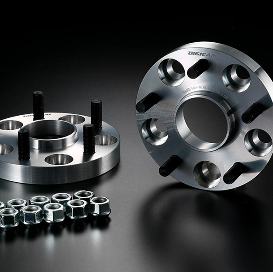 A6061-T6 ハブ付ワイドトレッドスペーサー 114.3-5H P1.5 20mm ハブ外径60-内径60