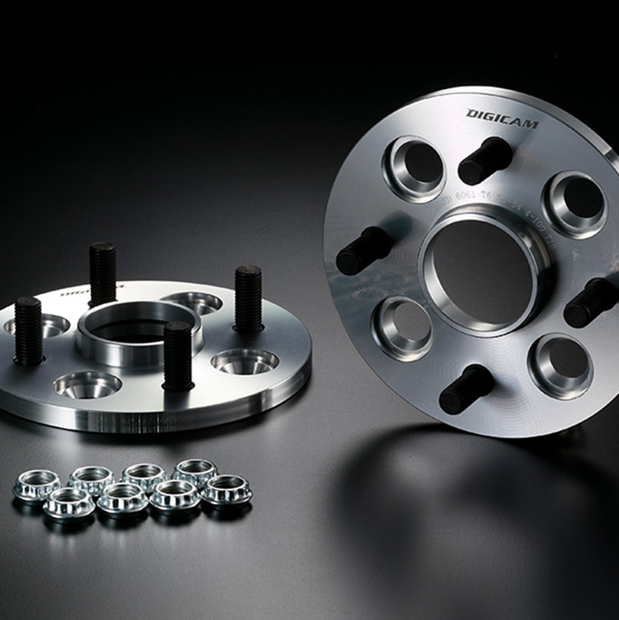 A6061-T6 ハブ付ワイドトレッドスペーサー 100-4H P1.5 10mm ハブ外径54-内径54