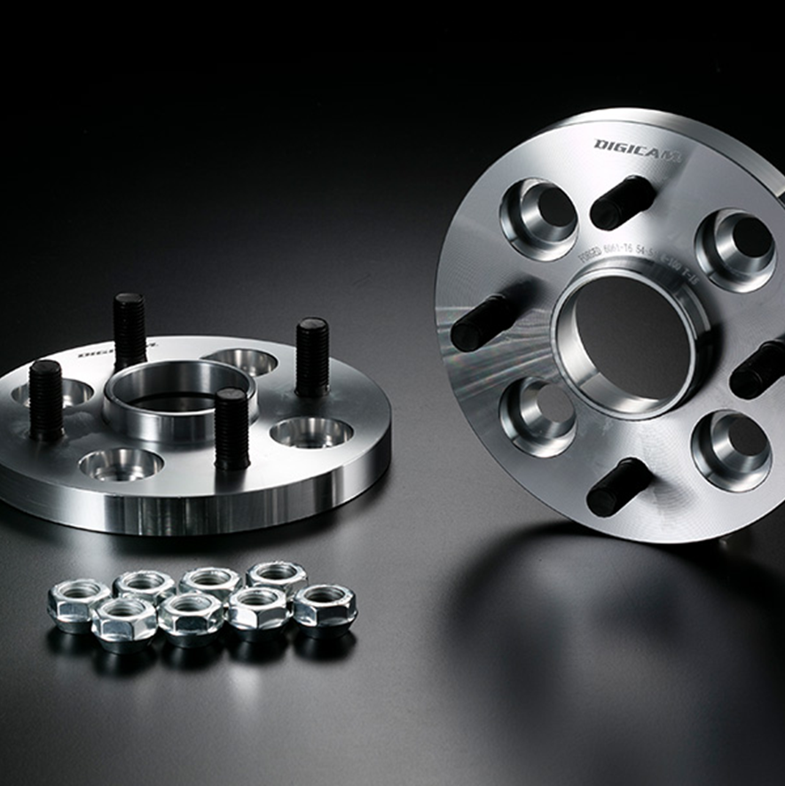 A6061-T6 ハブ付ワイドトレッドスペーサー 100-4H P1.5 15mm ハブ外径54-内径54