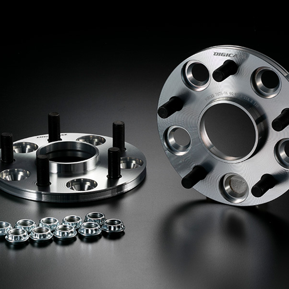 A7075-T6 ハブ付ワイドトレッドスペーサー 114.3-5H P1.5 10mm ハブ外径60-内径60