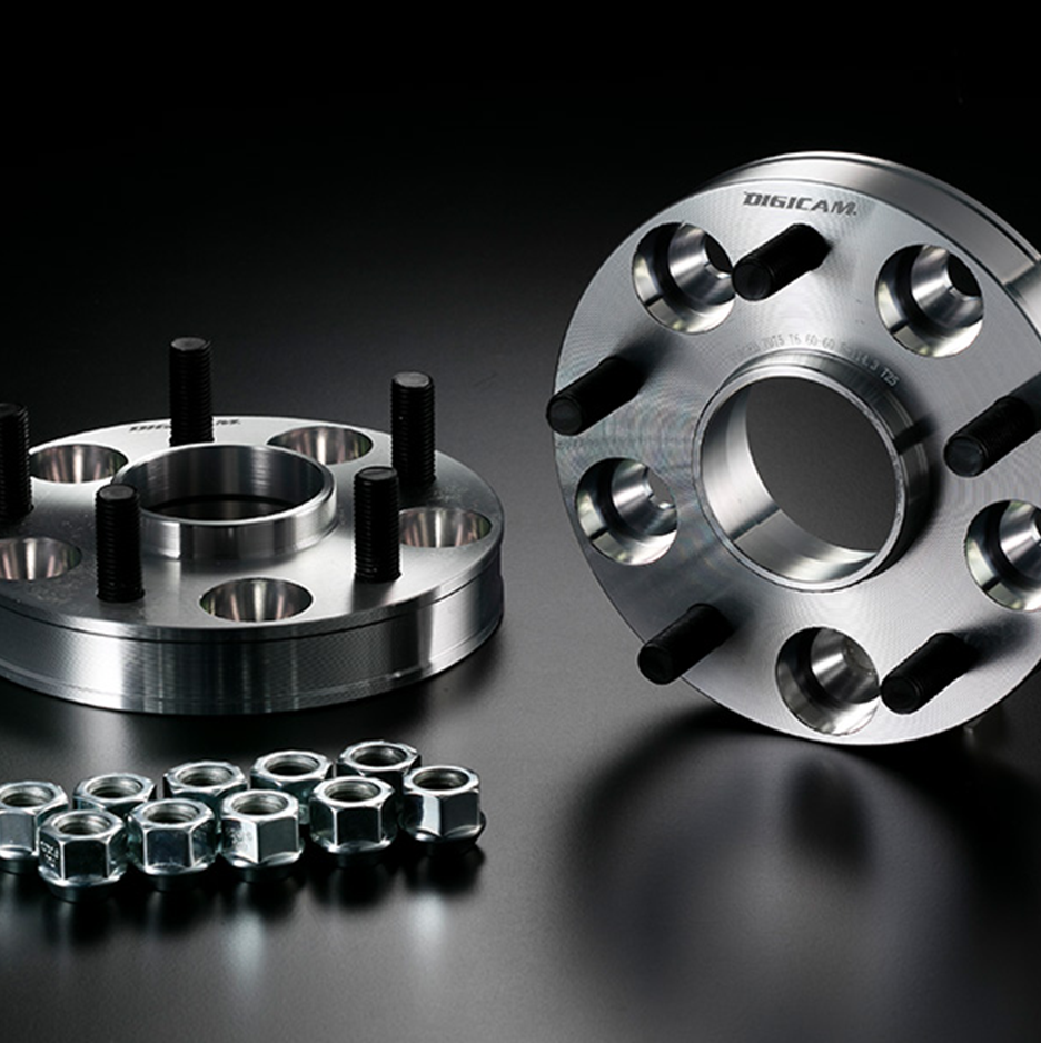 A7075-T6 ハブ付ワイドトレッドスペーサー 114.3-5H P1.5 25mm ハブ外径60-内径60