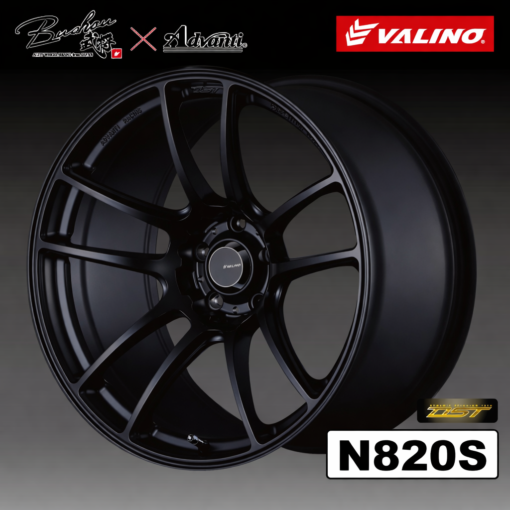 Bushou[武将] × Advanti N820S　18インチ　9.5J　5H　P.C.D：114.3　INSET：+22