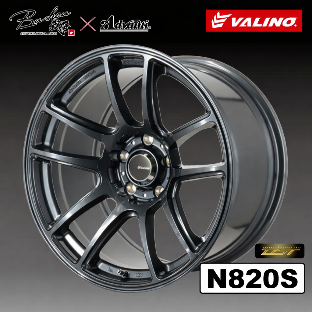 Bushou[武将] × Advanti N820S　17インチ　9.5J　5H　P.C.D：114.3　INSET：+15