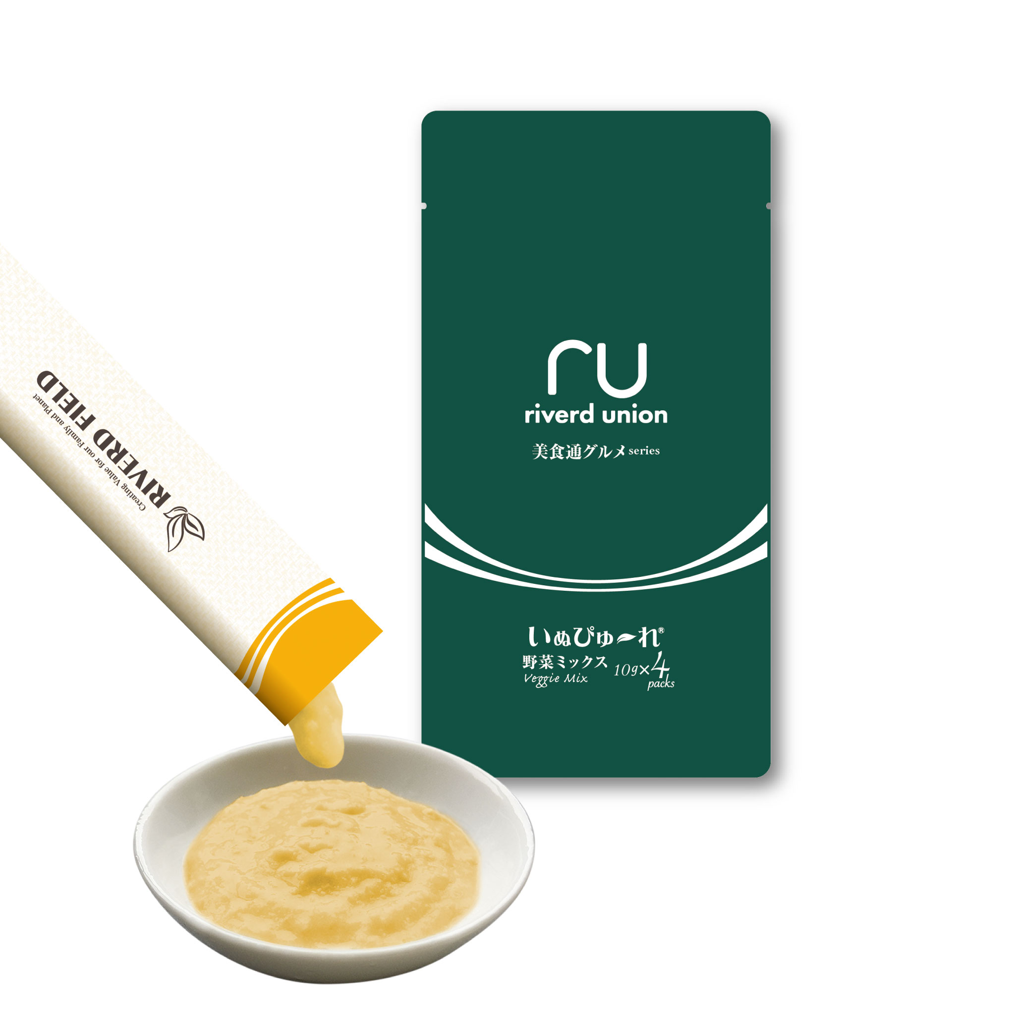 いぬぴゅ～れ 美食通グルメseries 野菜ミックス 4本