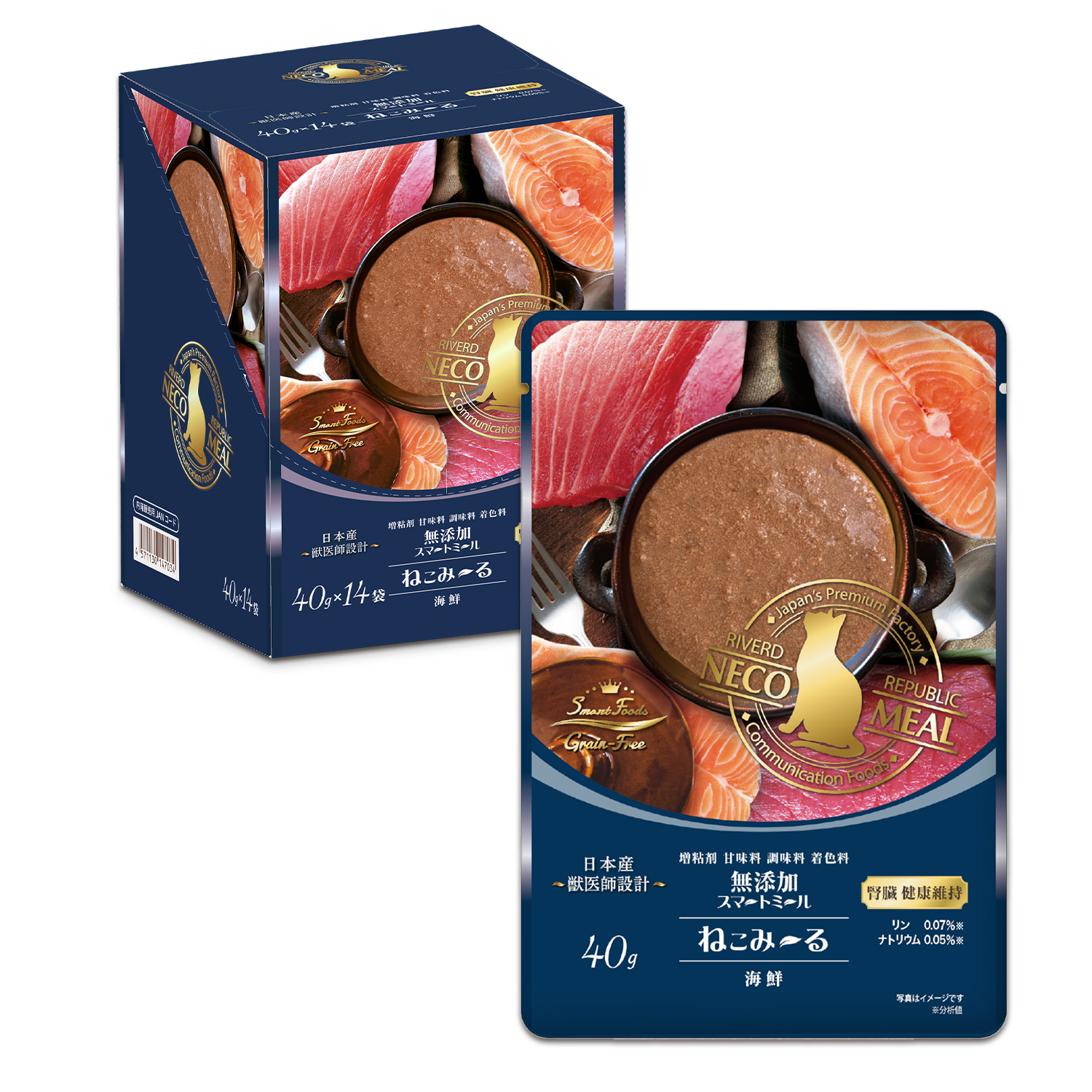 ねこみ～る 腎臓健康維持 海鮮 40g×14pc