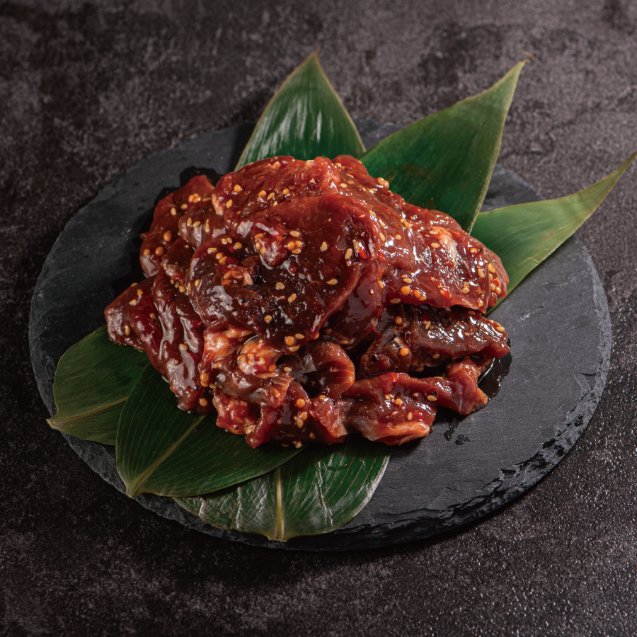 鹿肉ミックスカットたれ漬け（ミスジ入り）350g