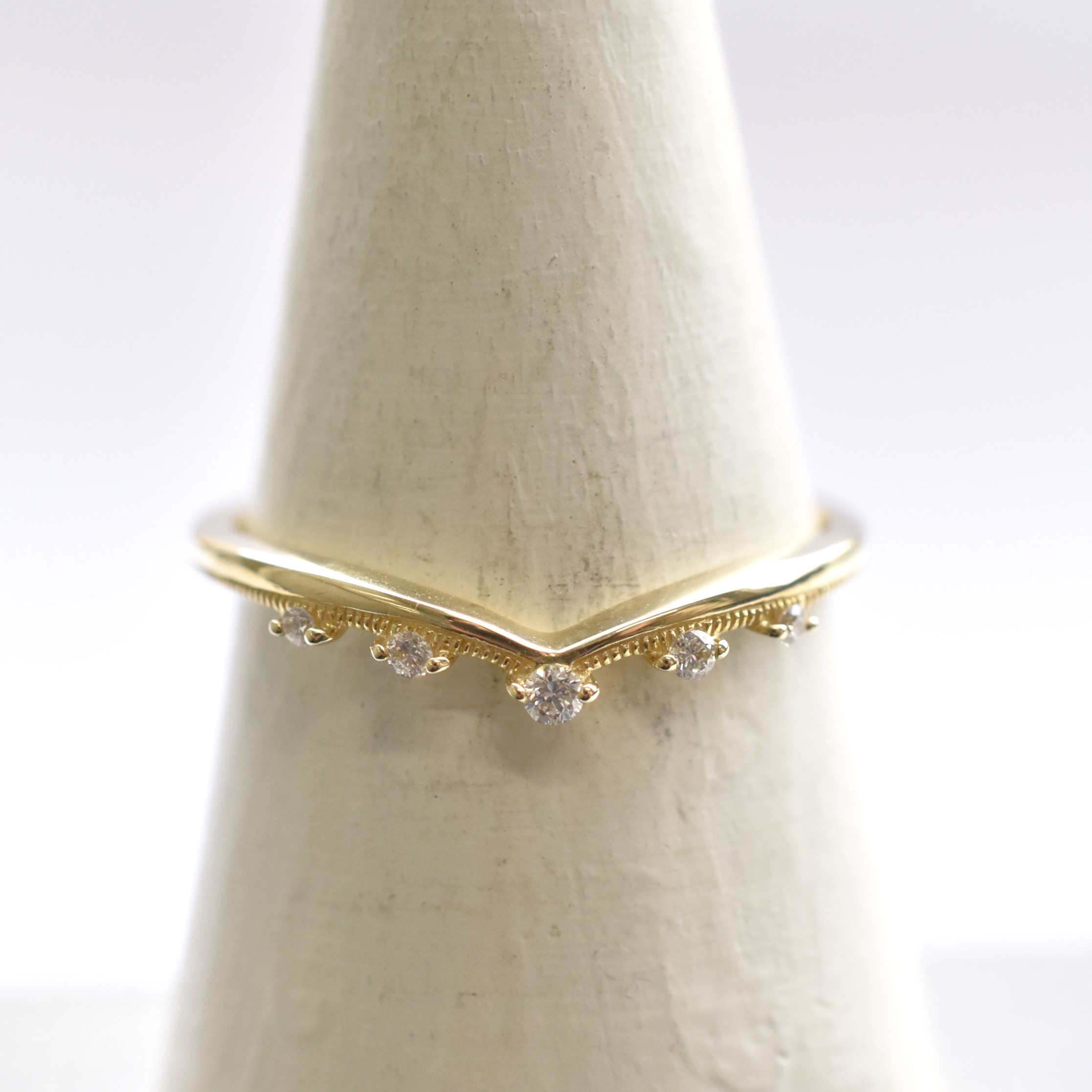 【109R0290】K10YG　鑽石　戒指（ダイヤモンド　リング）