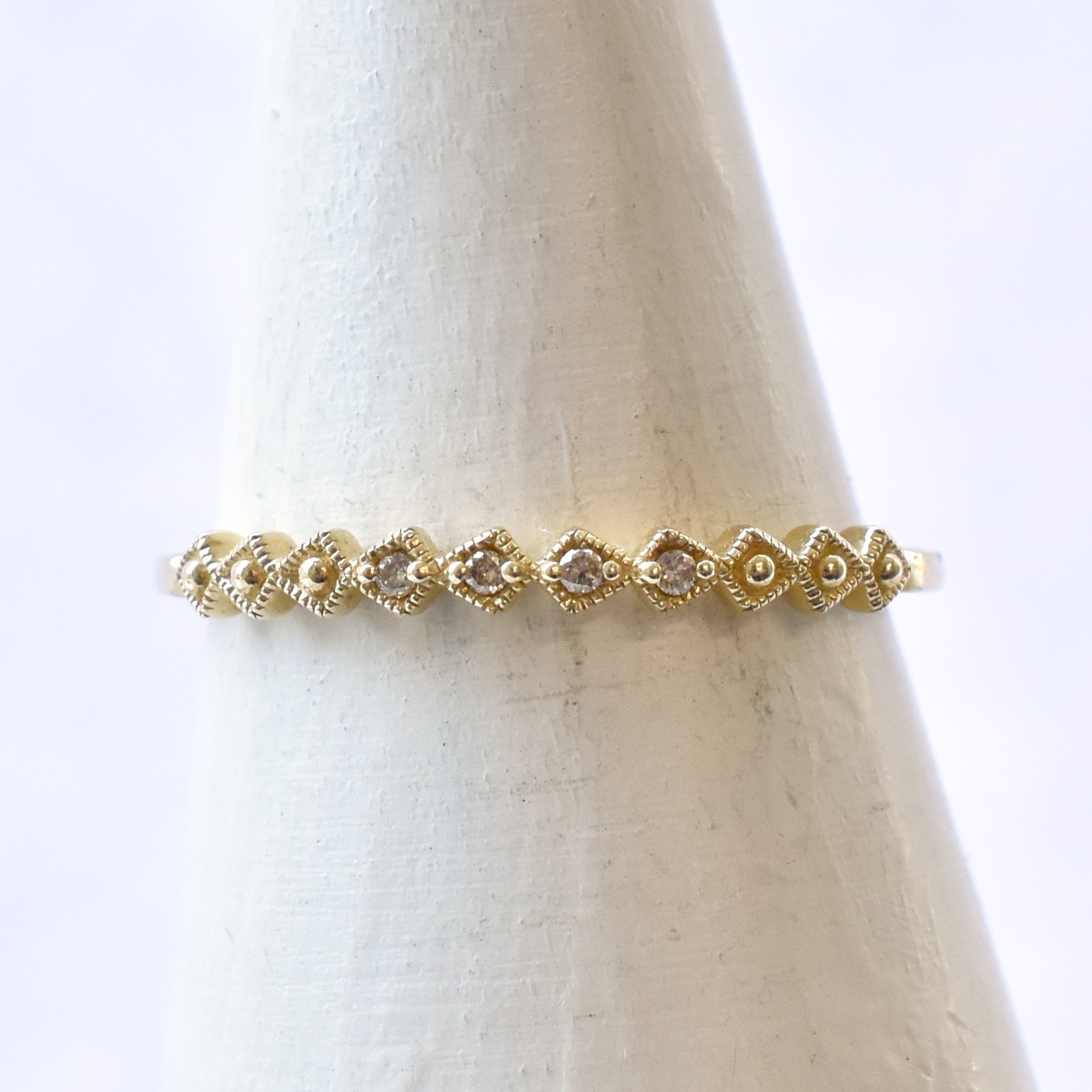 【109R0343-TTLB-TY】K10YG　鑽石　戒指（ダイヤモンド　リング）