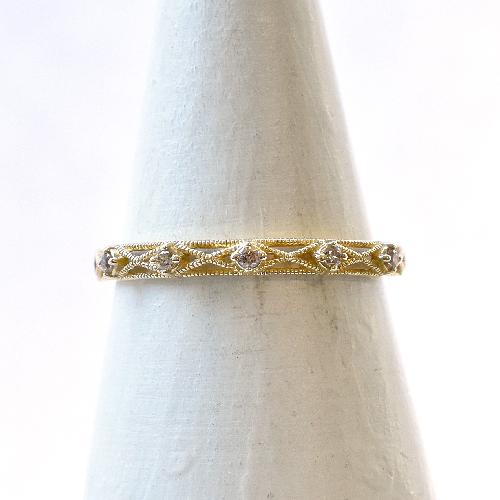 【109R0344-TTLB-TY】K10YG　鑽石　戒指（ダイヤモンド　リング）