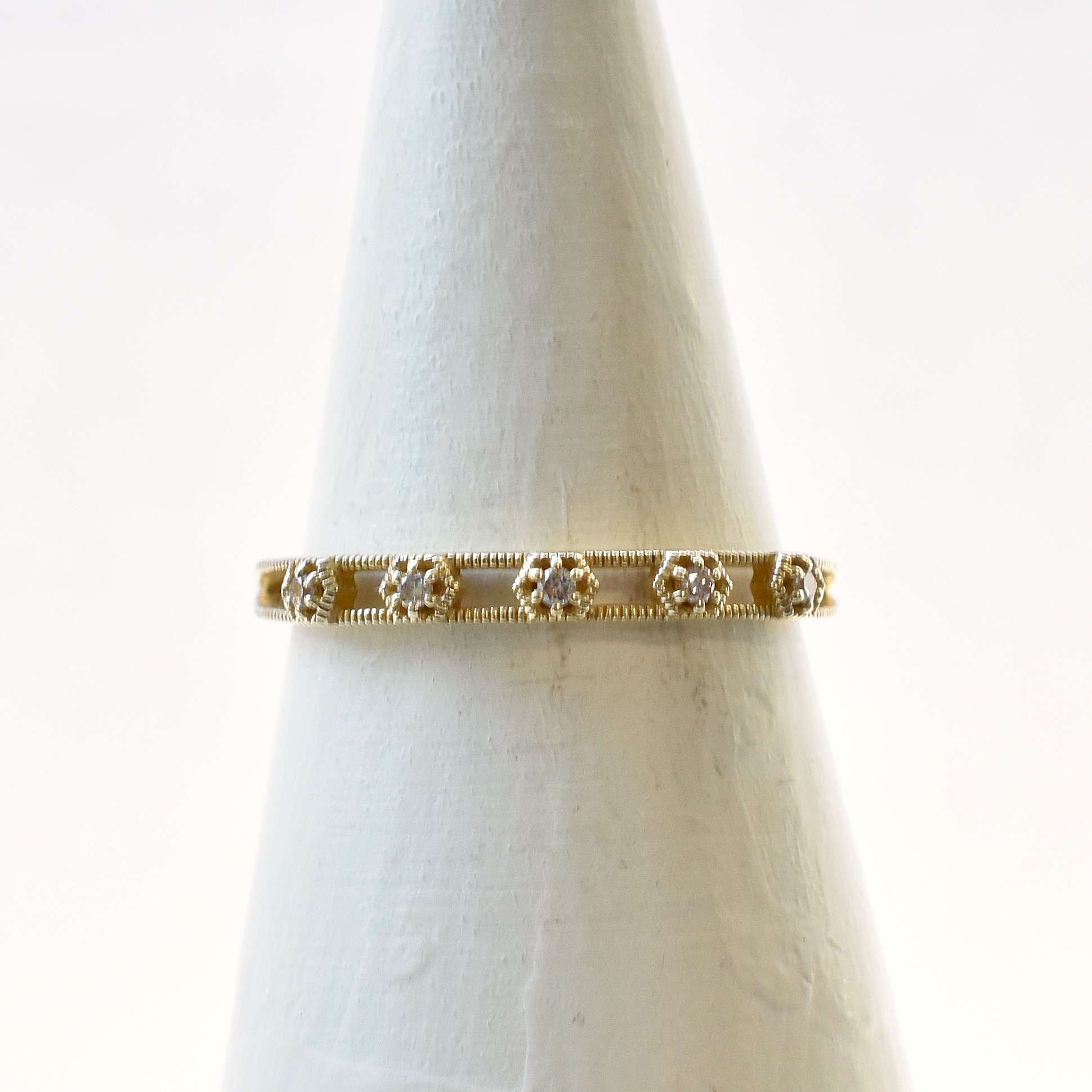 【109R0347-TTLB-TY】K10YG　鑽石　戒指（ダイヤモンド　リング）