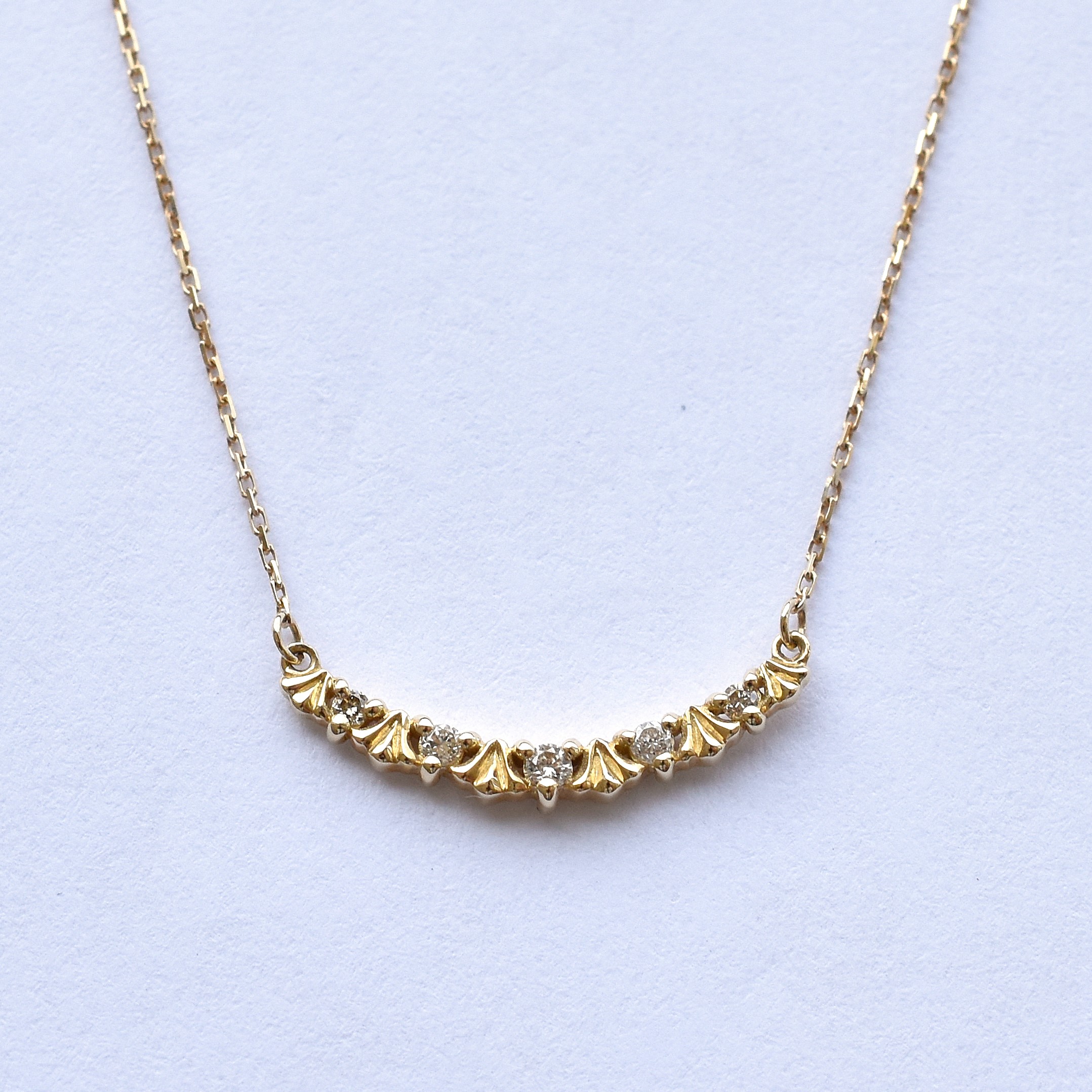 【109N0083-TTLB-TY】K10YG　鑽石　項錬（ダイヤモンド　ネックレス）