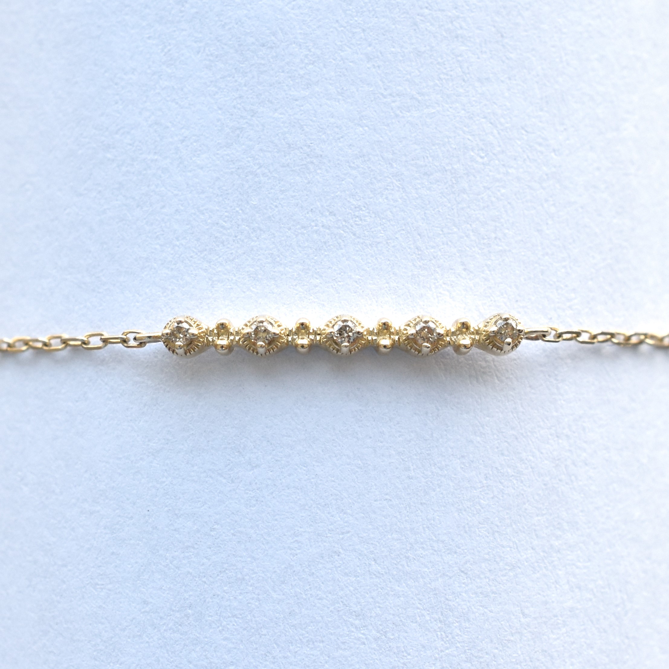 【109B0031-TTLB-TY】K10YG　鑽石　手錬（ダイヤモンド　ブレスレット）