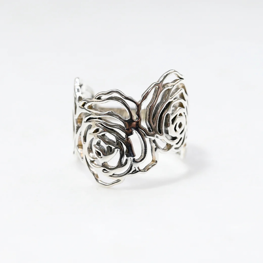 【202R1101】SV　銀の薔薇　リング