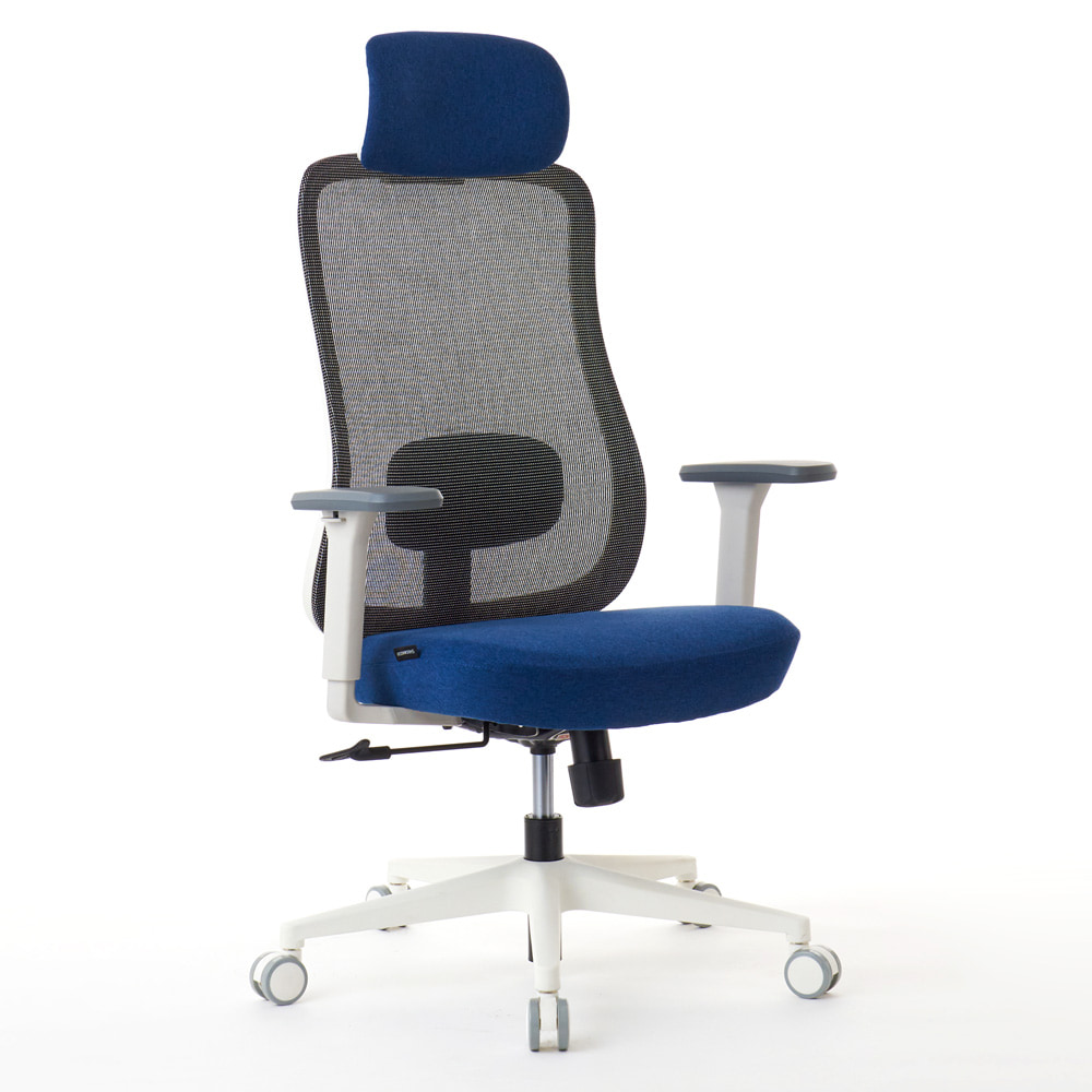 ROOM WORKS (ルームワークス) ワークチェア M2シリーズ ホワイト 北欧モダン RM2-WBL ホワイト/ネイビー