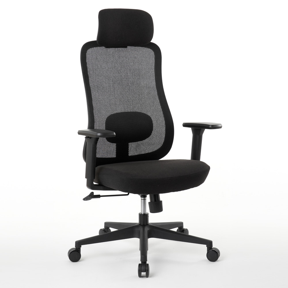 ROOM WORKS (ルームワークス) ワークチェア M2シリーズ ブラック 北欧モダン RM2-BBK ソリッドブラック