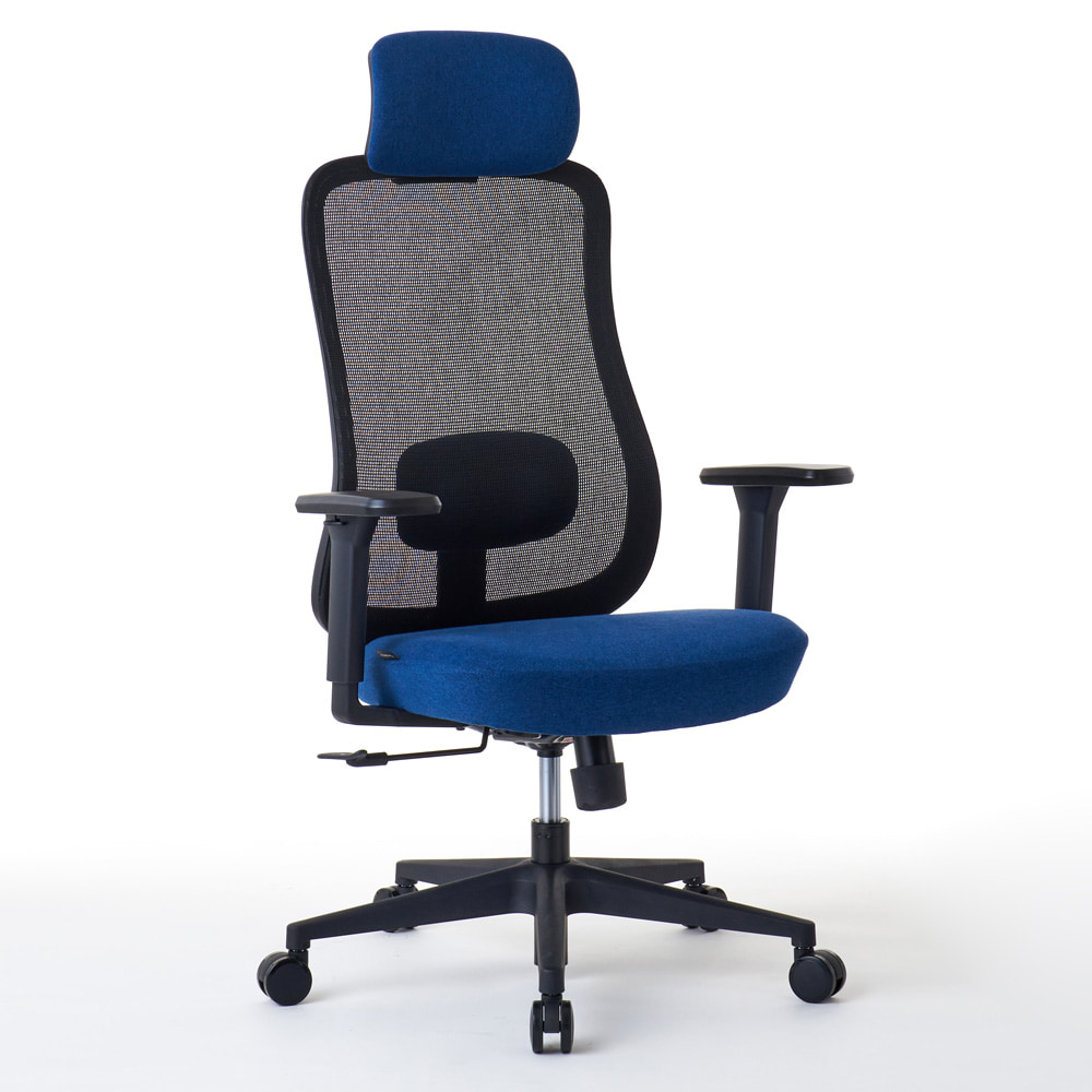 ROOM WORKS (ルームワークス) ワークチェア M2シリーズ ブラック 北欧モダン RM2-BBL ブラック／ネイビー