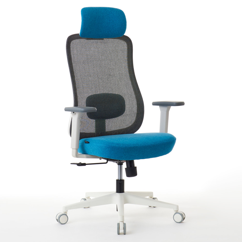 ROOM WORKS (ルームワークス) ワークチェア M2シリーズ ホワイト 北欧モダン RM2-WEM ホワイト/エメラルド