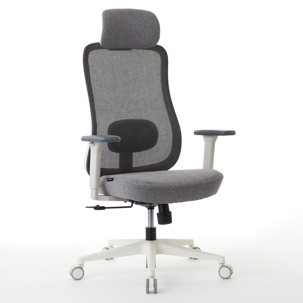 ROOM WORKS (ルームワークス) ワークチェア M2シリーズ ホワイト 北欧モダン RM2-WGY ホワイト/グレー