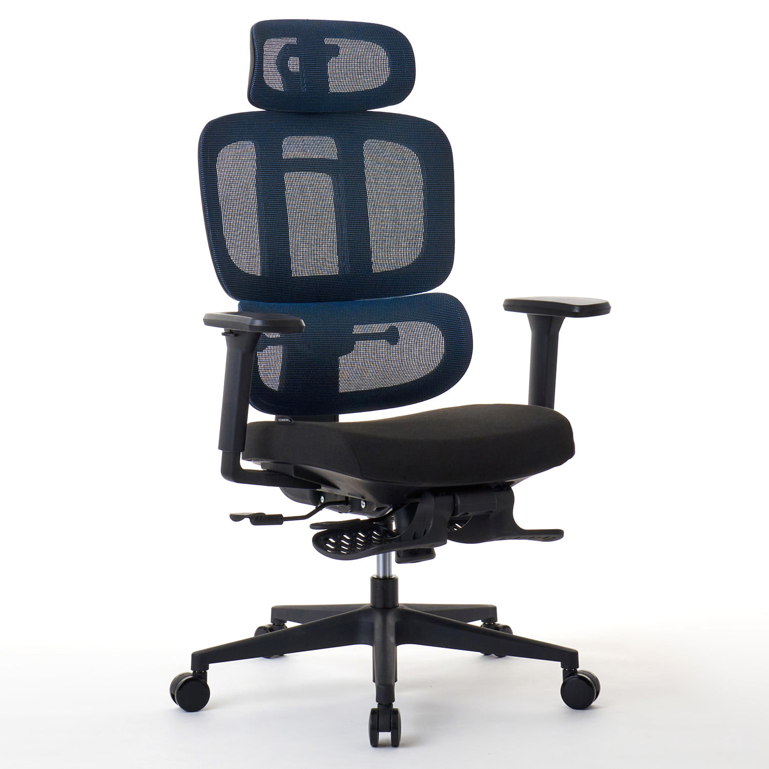 ROOM WORKS (ルームワークス）多機能ファブリック＆メッシュワークチェア M6シリーズ RM6-BL ブルー