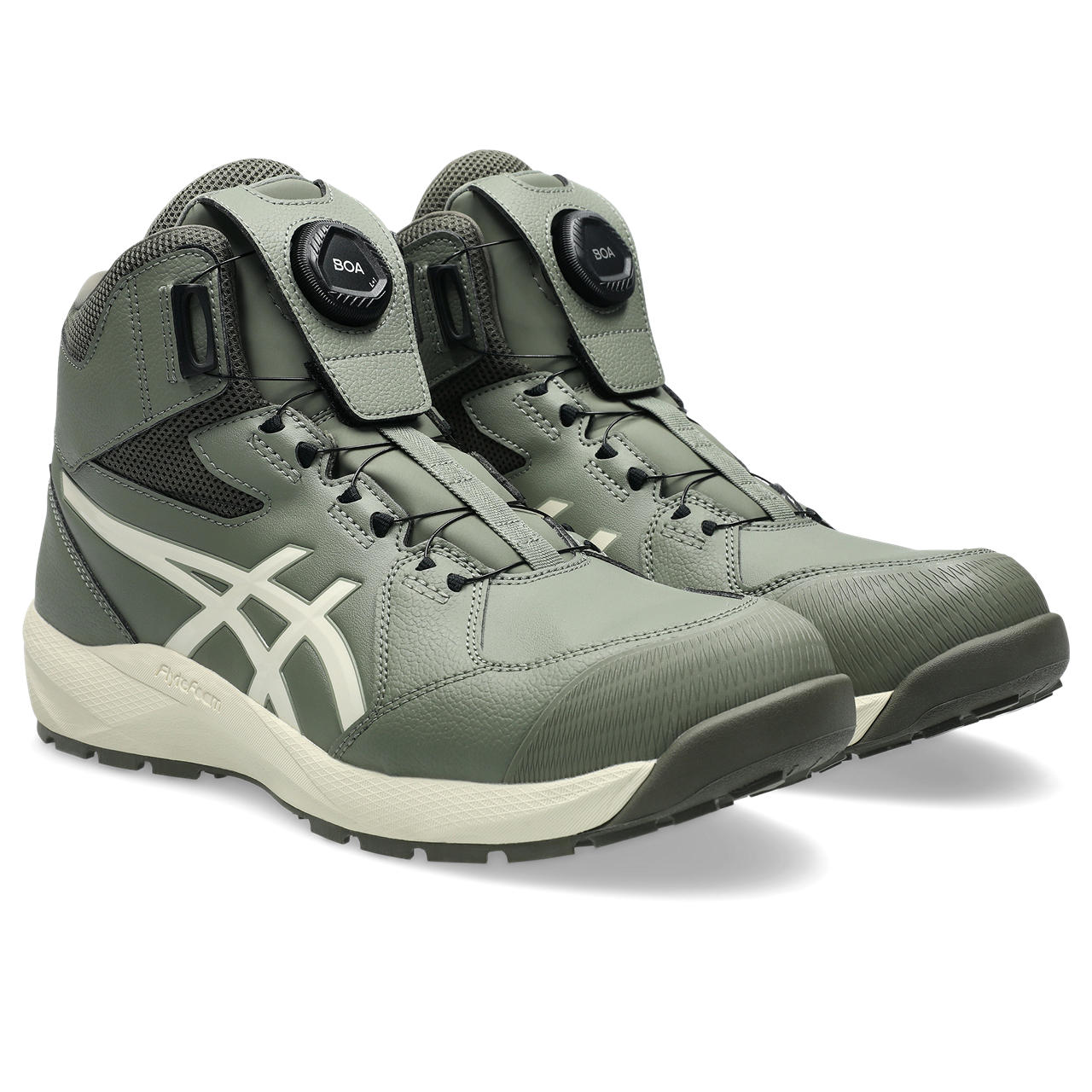 プロテクティブスニーカー CP314 BOA（3E 相当）300 ライケングリーン×バーチ