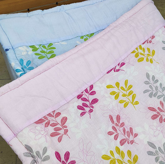 2重ガーゼ衿付メキシコ綿肌ふとん