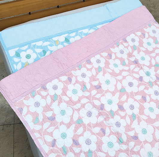 やわらかコットン水洗いキルトケット　SN-0716S