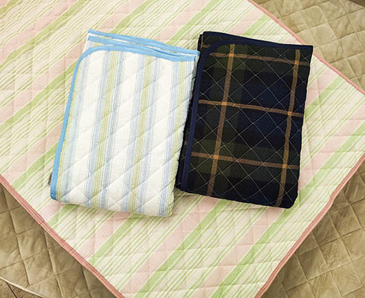 綿しじら敷パッド（色・柄いろいろ）