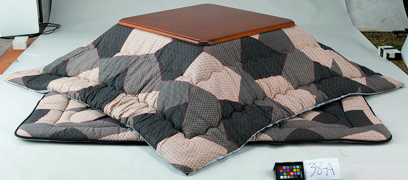 綿混わた入り刺子柄こたつ掛ふとん　正　刺子