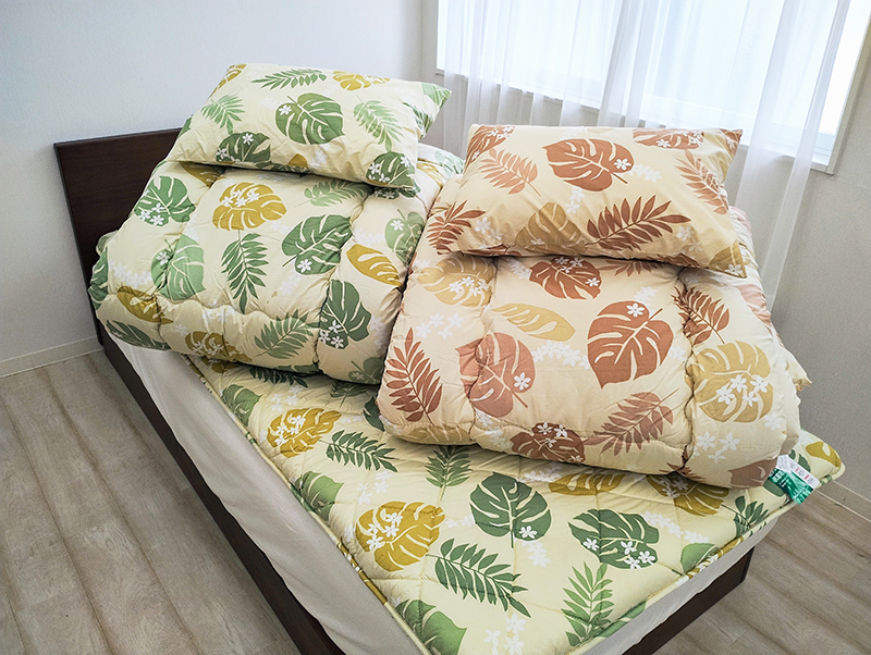 羊毛混3点セット　モンステラ