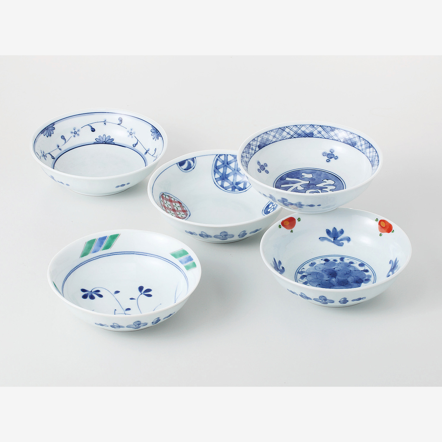 染錦絵変り 多用鉢揃