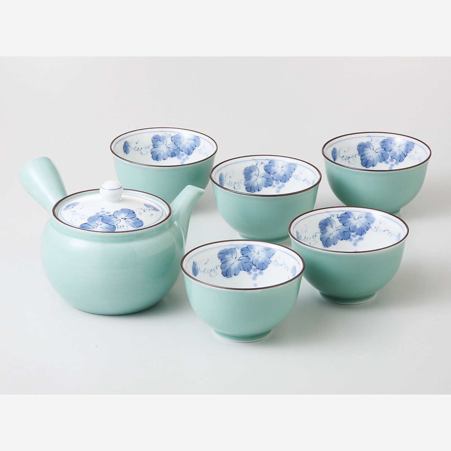掛分ぶどう M急須茶器揃