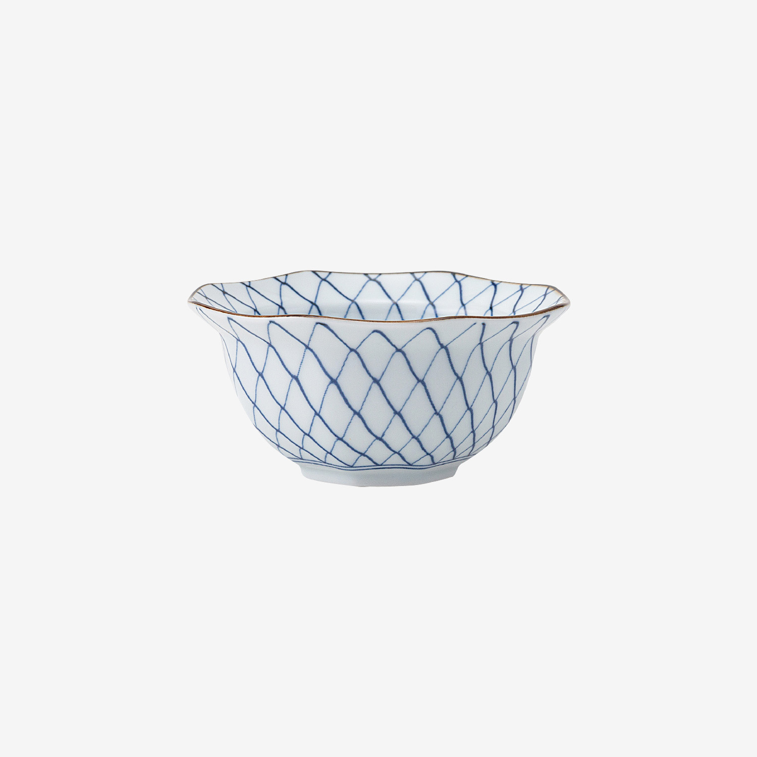 網絵 八角小鉢