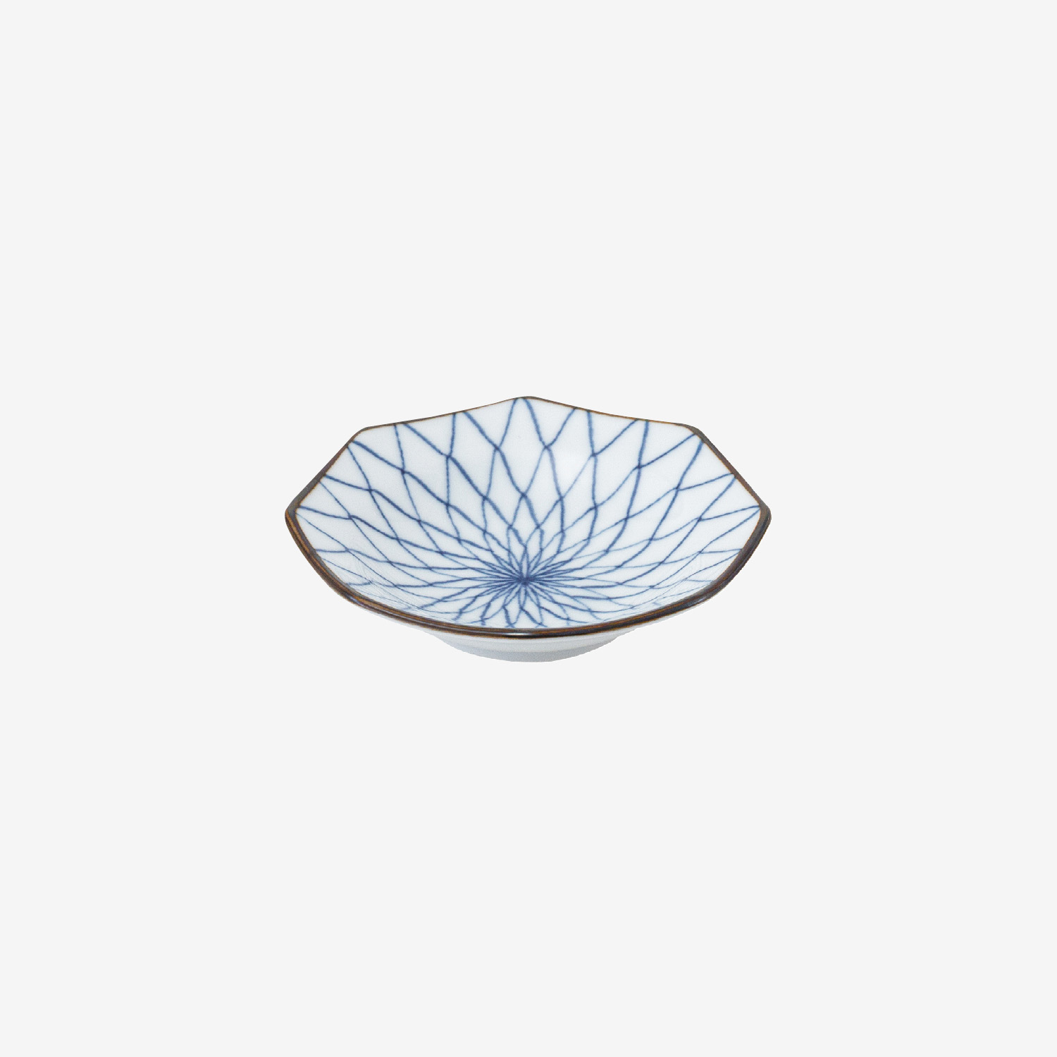 網絵 八角小皿
