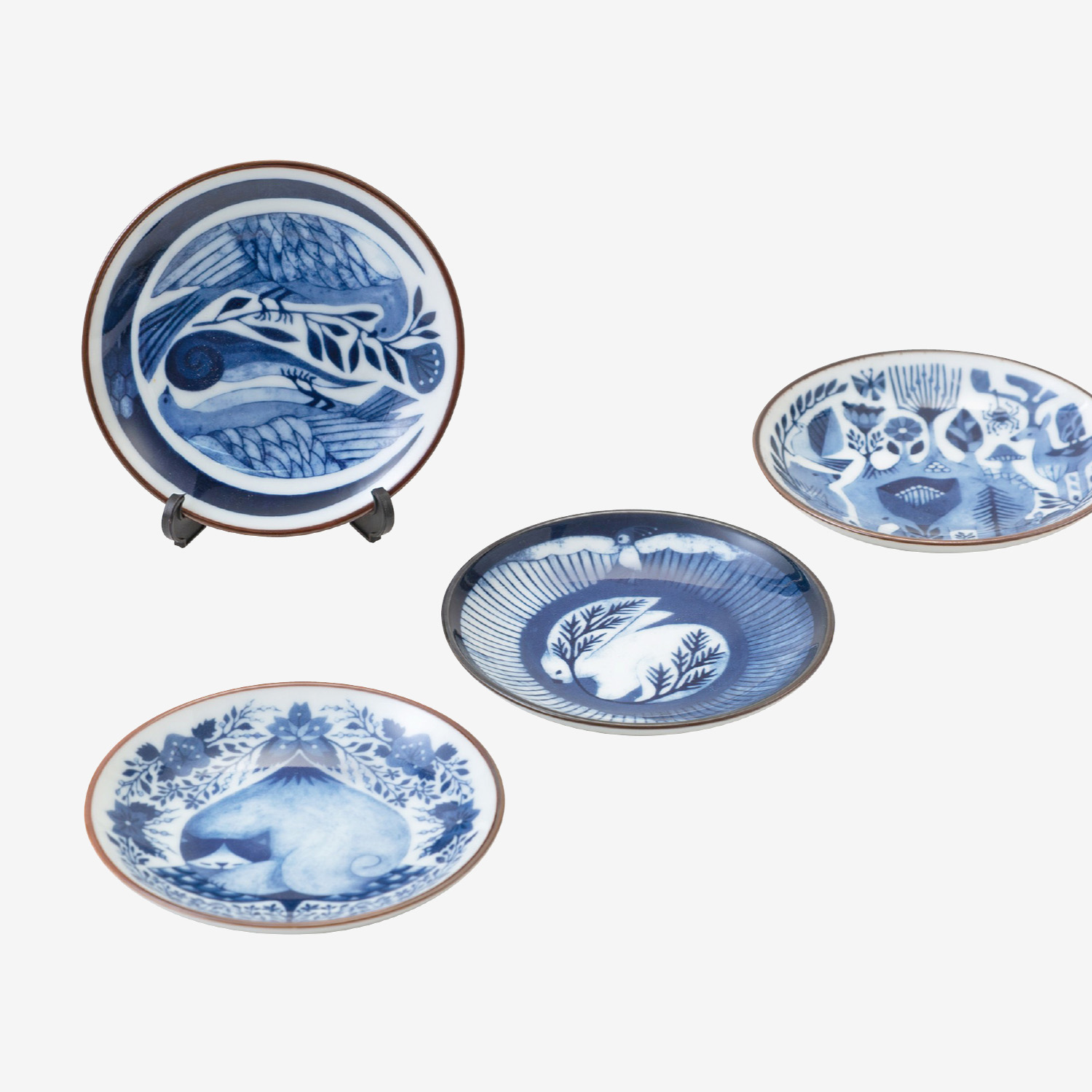 福田利之 豆皿 四字熟語セット