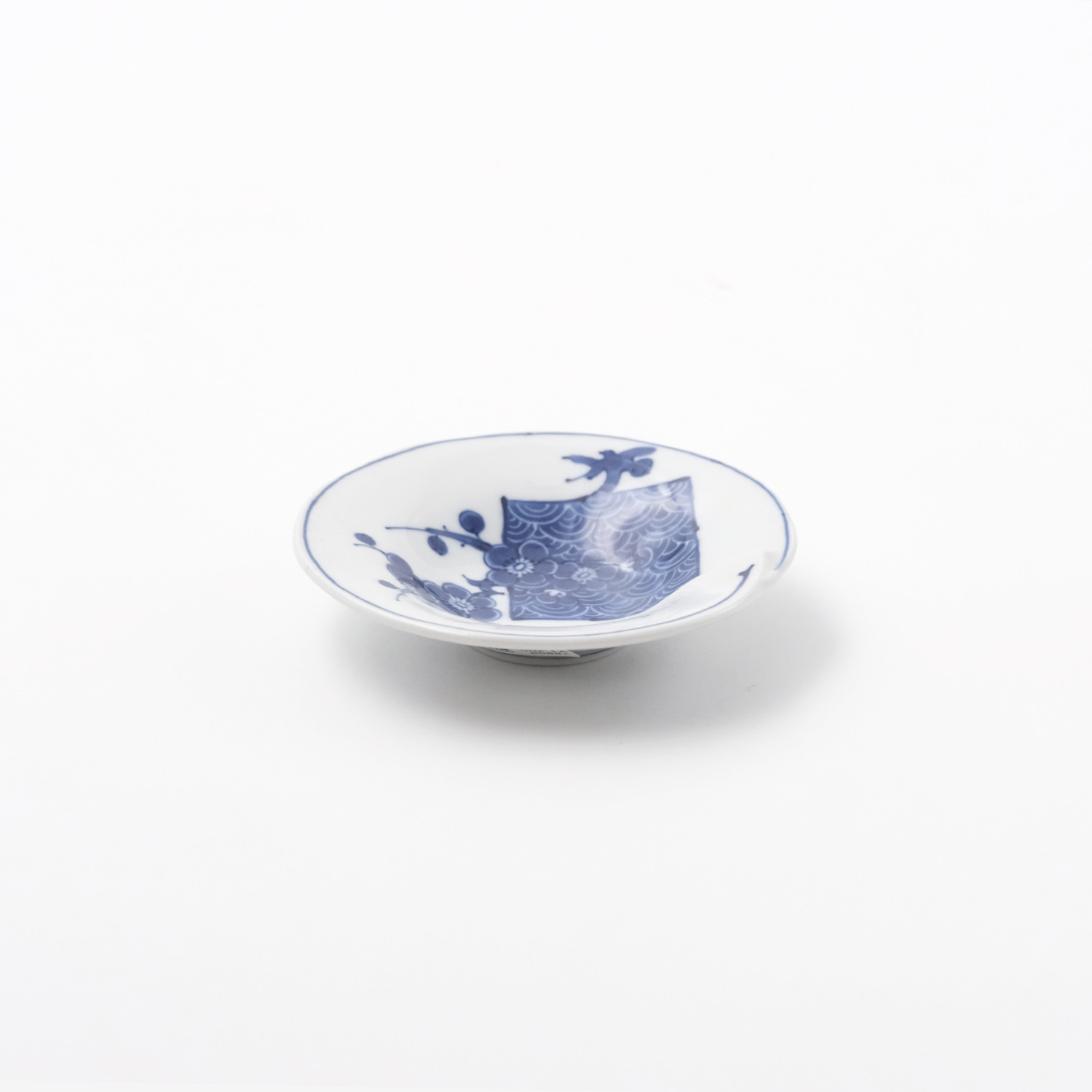 青海波梅図 合せ小皿