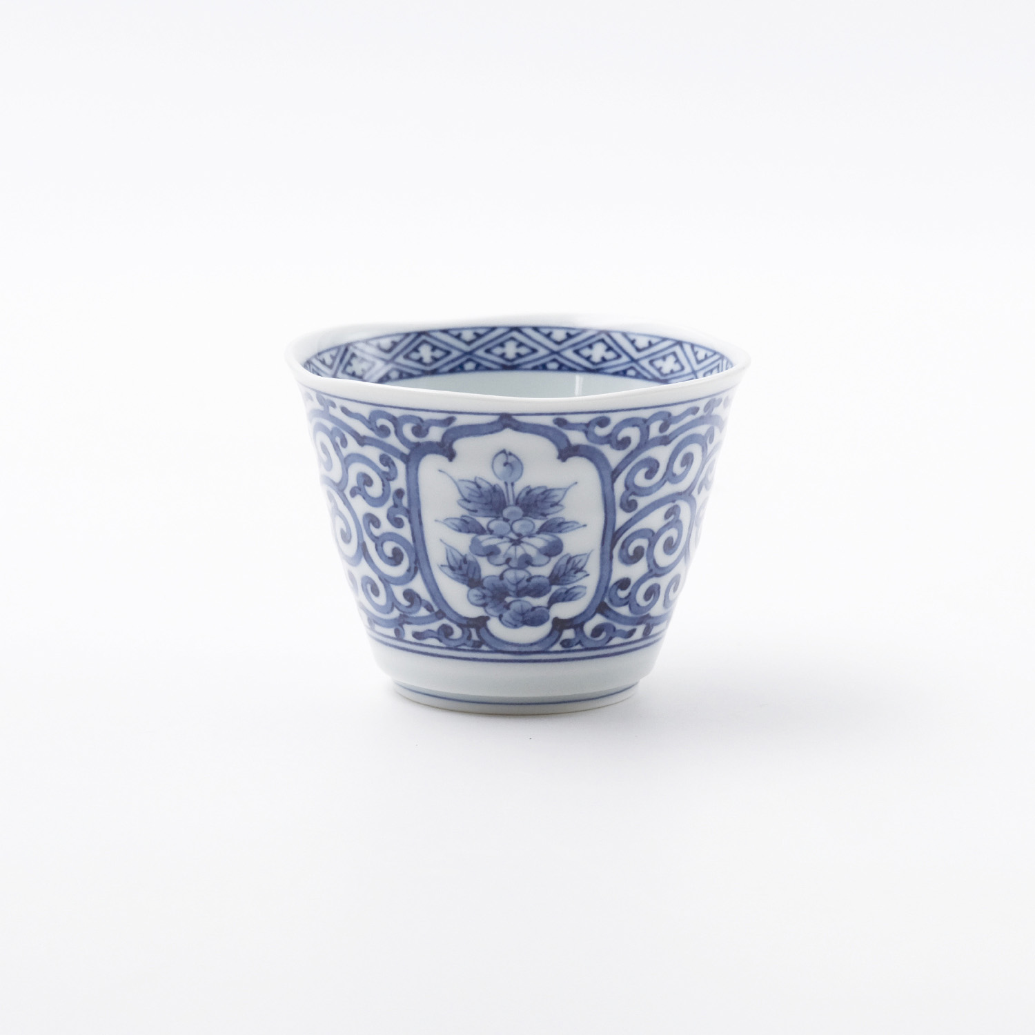 間取青花文 旨味カップ