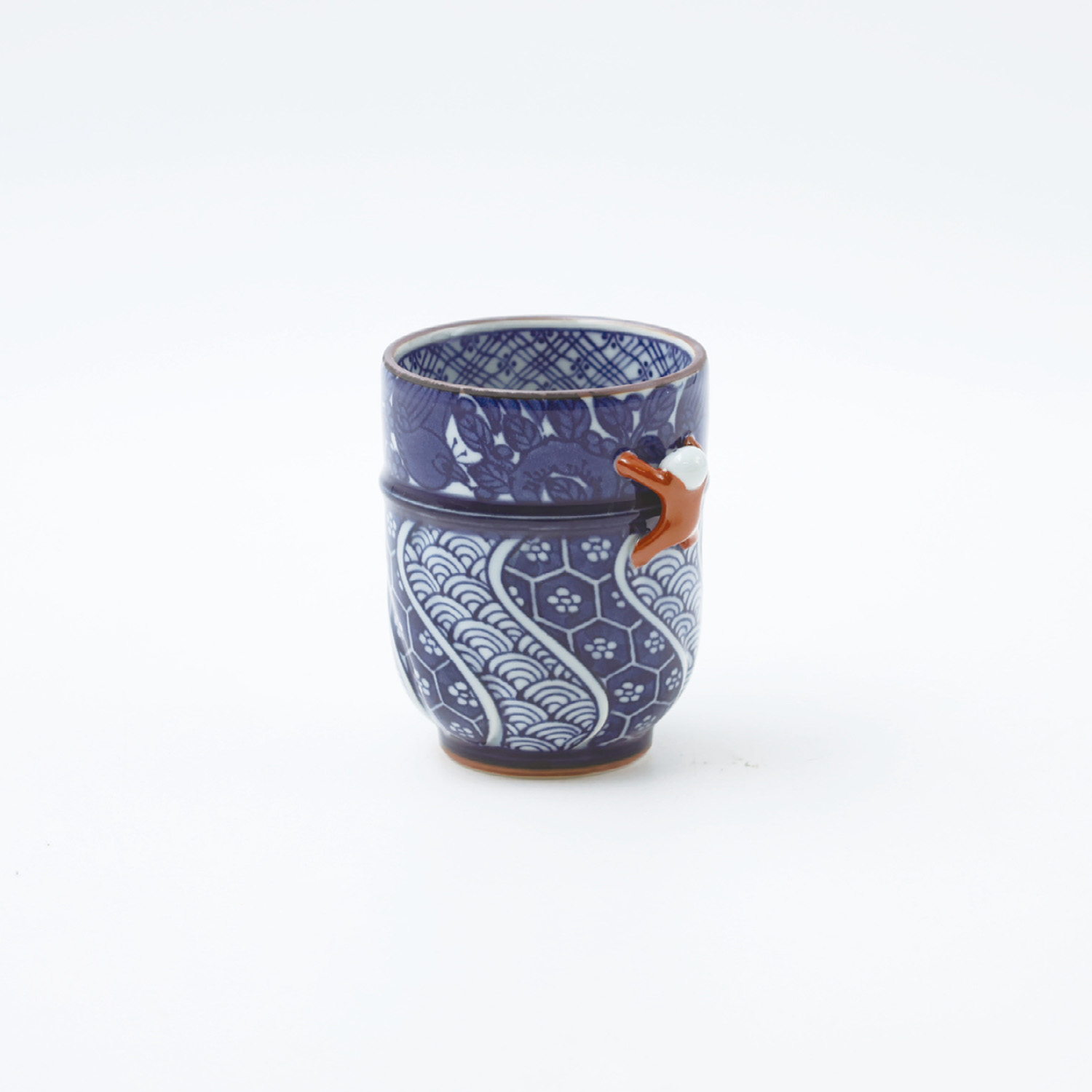 花鳥 一閑人 彫コップ 小