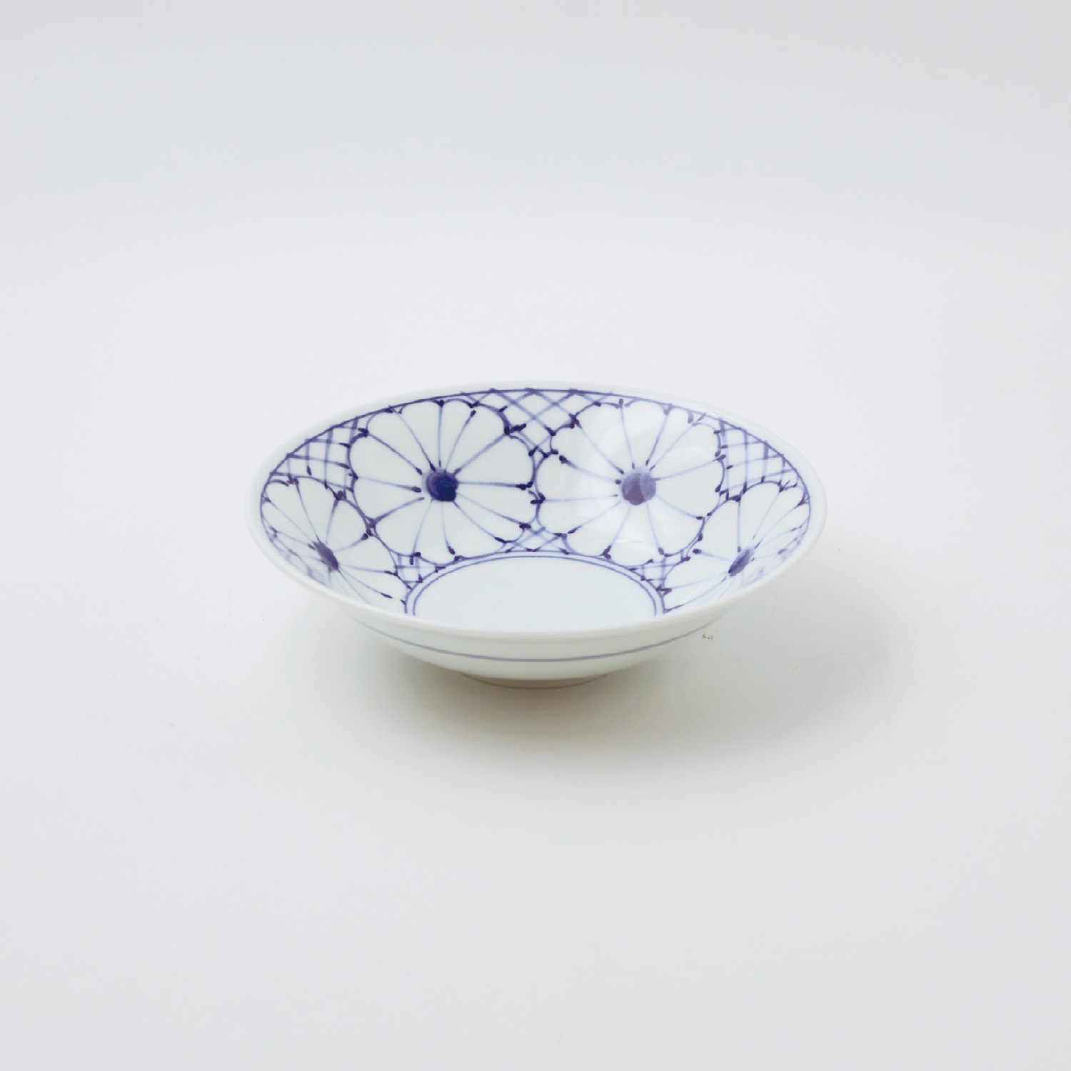 青黛輪花文 特小鉢