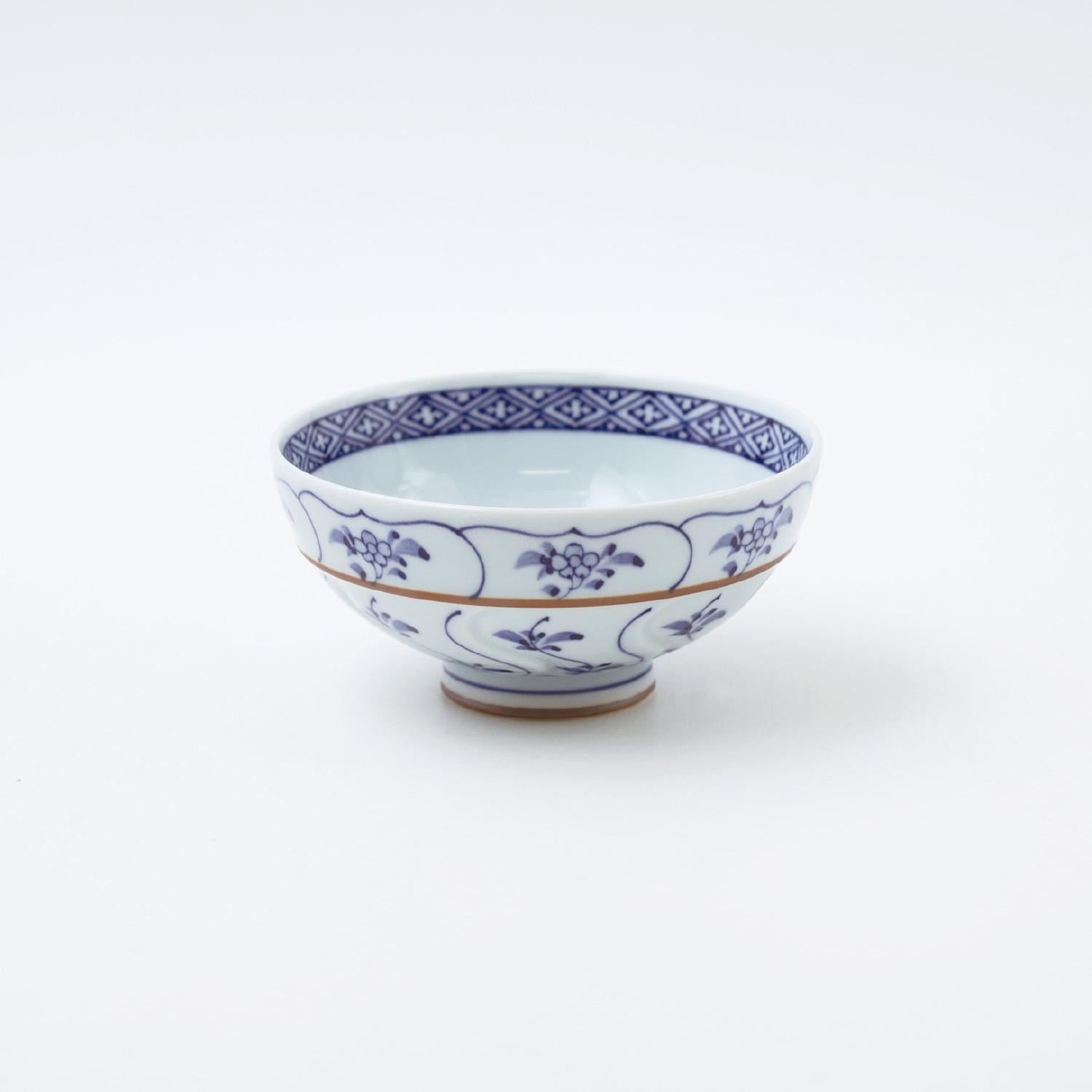 割草花 彫茶付 小